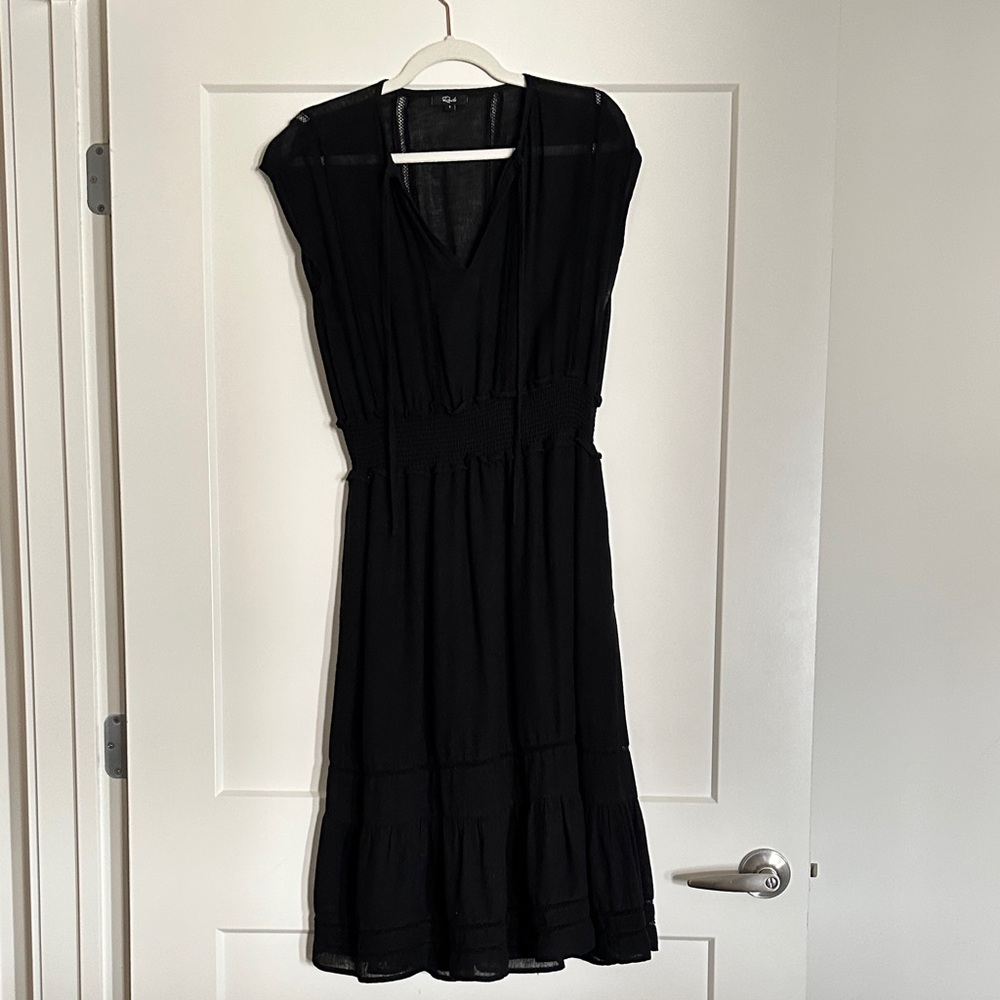 Rails Elegant Black Midi Dress